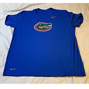 Nike Florida Gators Dri-Fit Nike Tee 2XL Blue Logo NCAA